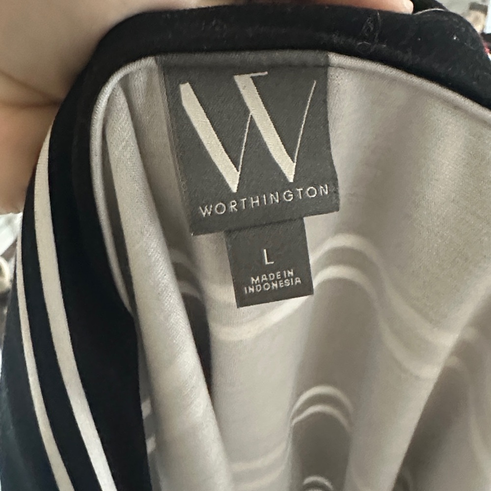 Worthington Elegant Black and Gray Jacket